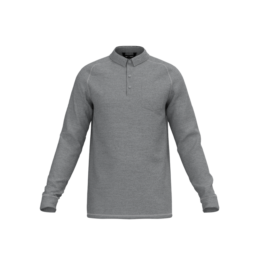 Mizuno Mizuno Melange L/S Polo Grey